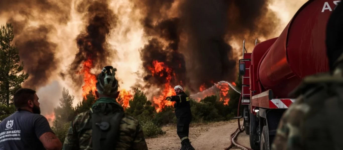 ΧΑΟΣ: Η Ελλάδα αποτεφρώνεται και η κυβέρνηση στέλνει SMS - Ο Θεός να βάλει το χέρι του...